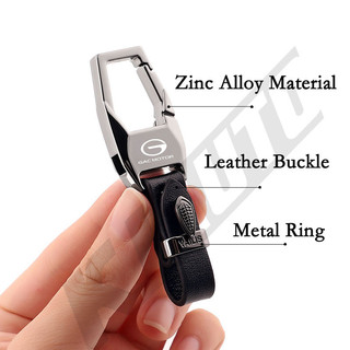 Gac Xe Hợp Kim Kẽm Da Móc Khóa Sáng Tạo Chống Mất Móc Khóa Cho GAC Motor GA4 GS3 GS4 Emkoo Empow GN6 GS8 GN8 Phụ Kiện Nội Thất