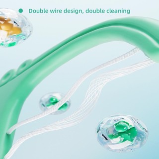 Okcatzone 52 Cái / hộp Hộp Bảo Quản Hai Lớp Hộp Kín Nha Khoa Chỉ Dùng Một Lần Dây Đôi Căng Thẳng Cao Nha Khoa Floloss Stick Dụng Cụ Làm Sạch Răng X2Y9