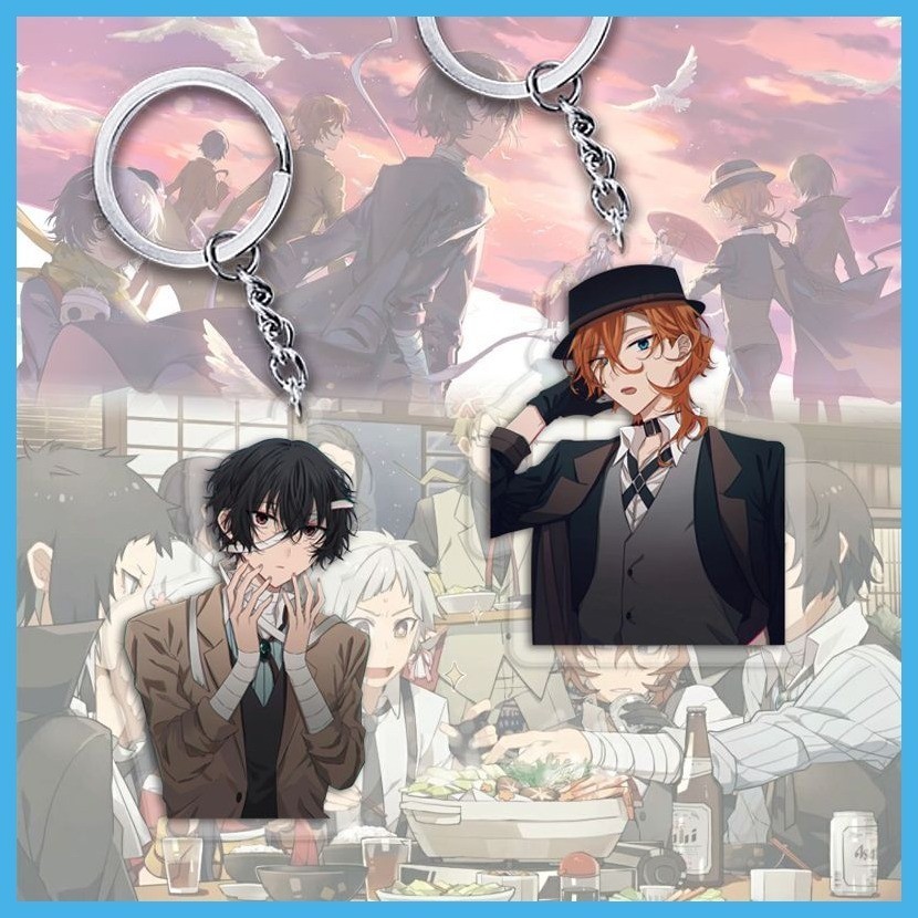 Zhongkaihua Bungo Stray Dogs Figura Akutagawa/Dazai 10CM PVC Modelo Estatua Akutagawa/Dazai Osamu Bungo Stray Dogs Figura De Acción Colección De Decoraciones De Escritorio