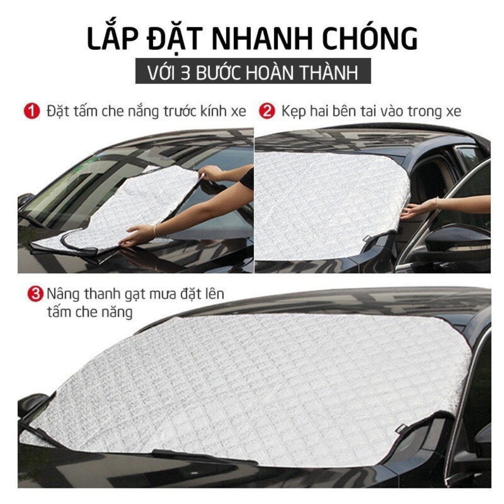 Tấm che Mặt Kính ô tô - Tấm che nắng mặt kính ô tô, Cách Nhiệt bảo vệ nội thất bên trong