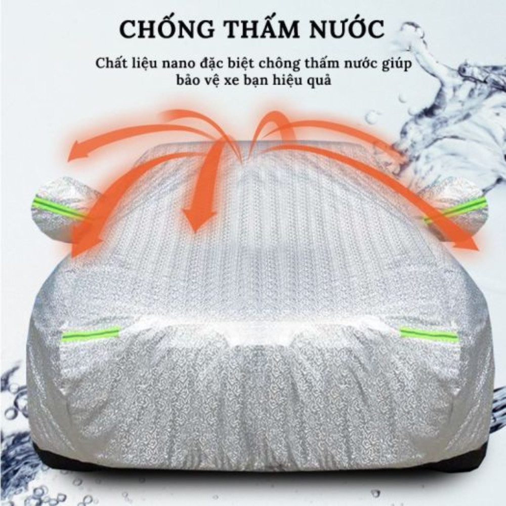 Bạt Phủ ô tô 3 lớp cao cấp size 2M Hatback dành cho mọi loại xe, Chống nắng Chống mưa Bảo vệ xe ô tô