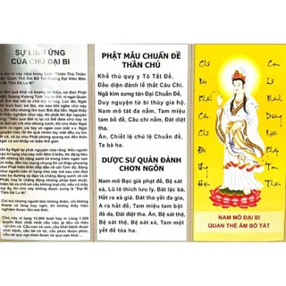 Sách - Combo Kinh  Từ bi sám hối, Chú Đại Bi, Lời khấn nguyện hàng ngày(A4)