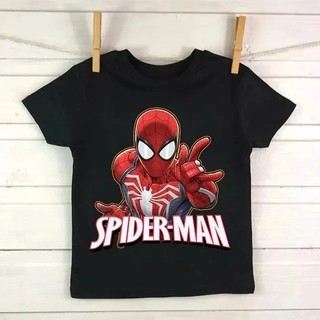 Dễ Thương Ngộ nghĩnh Hoạt Hình Siêu Anh Hùng Người Nhện Áo Thun Cho Trẻ Em Bé Trai Bé Gái Đồ Họa Áo Tay Ngắn