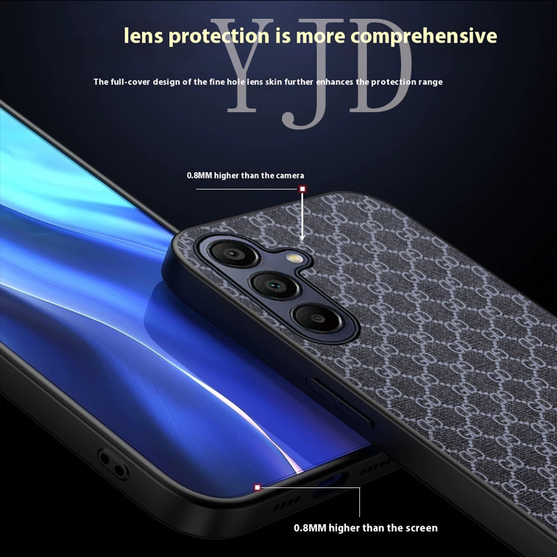 Ốp Lưng Dành Cho Samsung Galaxy A55 A35 A25 A15 Sang Trọng Cổ Điển Da Thời Trang TPU Mềm Cạnh Điện Thoại Chống Sốc