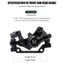 Bộ phanh đĩa cơ khí xe đạp, Bộ kẹp phanh MTB trước / sau 160mm, Dụng cụ nhẹ bằng hợp kim nhôm kéo xe đạp đẩy Caliper cho xe đạp leo núi