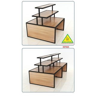 Kệ gỗ trưng bày rau củ quả, sản phẩm, hàng hóa KST423 - NỘI THẤT LẮP RÁP VIENDONGADV