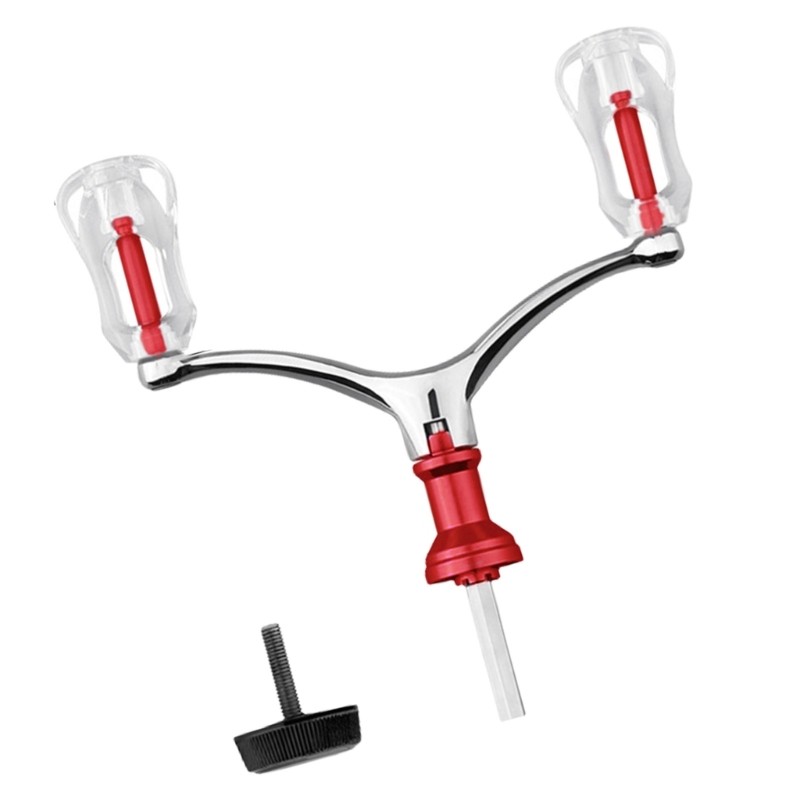 ELEGA Tay Cầm Máy Câu Đôi Hợp Kim Nhôm, Nâng Cao Độ Chính Xác Cho angling
