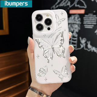 ibumpers Ốp Lưng iPhone Xinh Cao Cấp Bướm In Hình Trong Suốt nhám Ốp Điện Thoại TPU Mềm Silicon Chống Sốc Chống Bẩn Cho Iphone 16 15 14 12 13 11 Pro Max IP 7 8 Plus X XS XR