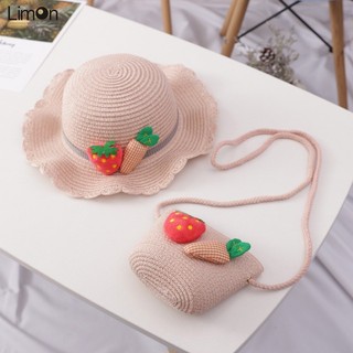 Nón Rơm Vành Lượn Sóng Đi Biển Thời Trang Mùa Hè Cho Bé