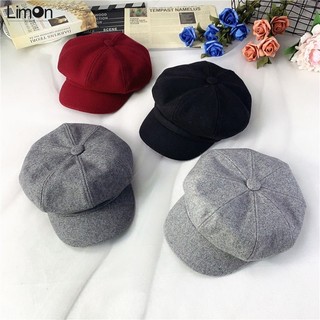 Thu Đông Trẻ Em Đạt Đỉnh Mũ Bé Trai Len Hình Bát Giác Mũ Bé Gái Họa Sĩ Mũ Newsboy Mũ Bé Mũ Nồi Mùa Xuân