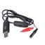 GODD Thiết lập nhanh USB sang Alligators Test Leads cho dây cấp nguồn thiết bị 12V