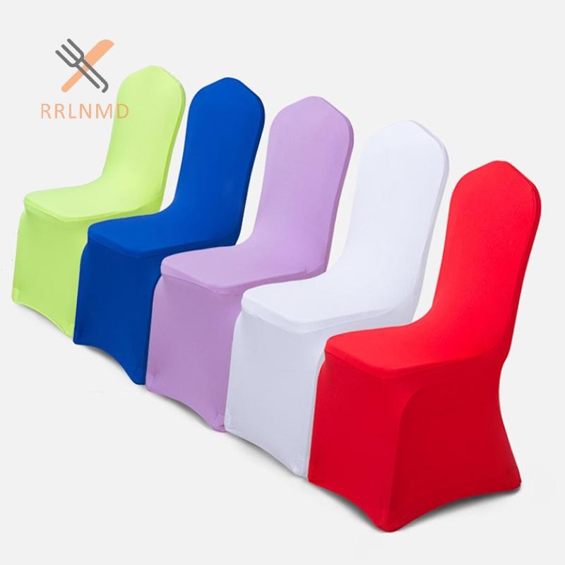 Rrlnmd > 1 Chiếc Ghế Cưới Có polyester Co Giãn Slipcover Cho Nhà Hàng Tiệc Khách Sạn Tiệc Ăn Đa Năng Ghế Bao MỚI