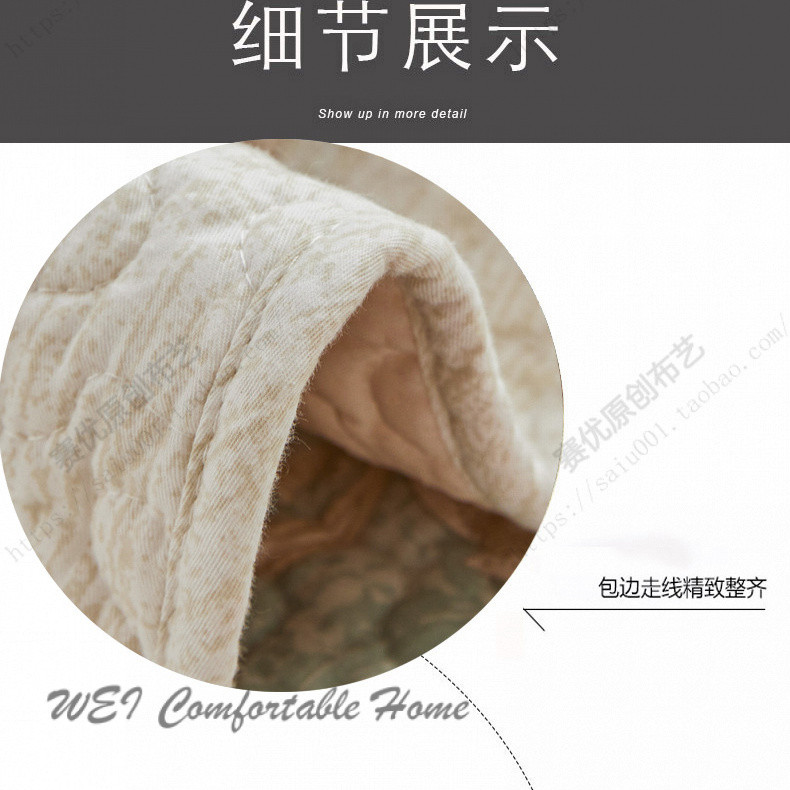 Đệm ngồi 100% cotton cổ điển phong cách Châu Âu bọc vải nghệ thuật chống trượt bọc lưng Đệm Sofa Cotton giặt nước thông dụng bốn mùa
