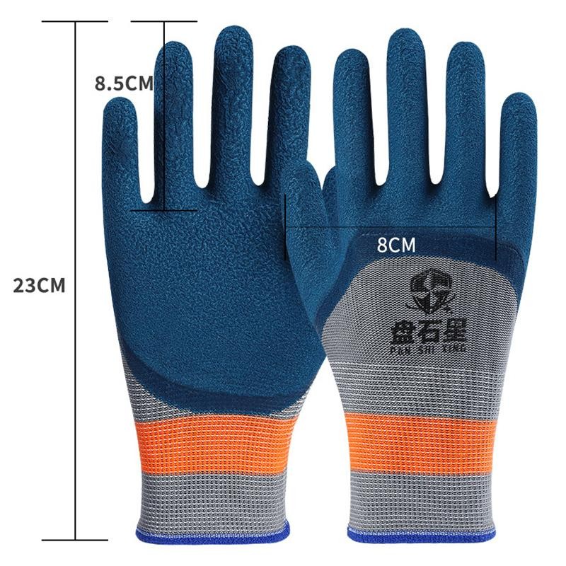 Tmoy 1 Cặp Găng Tay Cao Su Lốp Xe Chống Mài Mòn Chống Trơn Trượt Găng Tay Bảo Hộ Lao Động Cải Thiện Nhà Xây Dựng Sân Vườn TCS