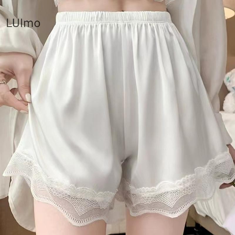 Quần short ren liền mạch ba phần tư LUImo, thích hợp cho mùa hè