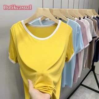 Áo thun nữ tay ngắn Modal dáng rộng, chất liệu mỏng nhẹ, phù hợp mùa hè