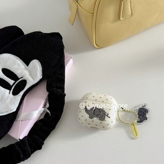 Ốp Tai Nghe IMD Cho AirPods 4 [2024] AirPods Pro2 Pro 3 2 1 Bảo Vệ Tai Nghe Không Dây Sang Trọng Chú Voi Dễ Thương