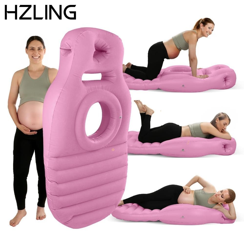 HZLING ​​Gối bà bầu​​, ​​Độ săn chắc có thể điều chỉnh​​ ​Thiết kế tiện dụng​​ Giường bà bầu bơm hơi​​, Có Lỗ​​ Có thể gập lại​​ ​​Thảm ngủ bà bầu​​ ​​Hỗ trợ ngủ bên​​