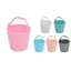 YOLOGO 5 Mẫu Xô Thu Nhỏ Búp Bê, Đồ Trang Trí Nhà Búp Bê Nhựa Mini, 6 Màu 4.7 * 6cm Đồ Chơi Nhà Bếp Nhà Chơi