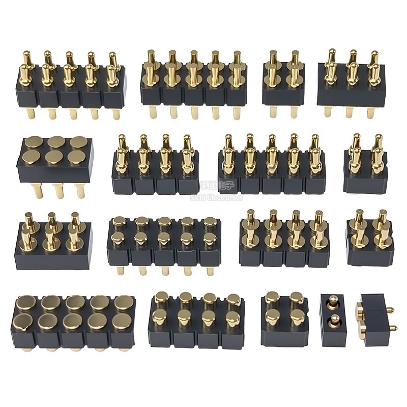 Pogopin Spring Thimble Cao Dòng Điện Đôi Đầu Nối Nam Nữ Mạ Vàng Miếng Dán Thử Nghiệm Đầu Dò Ăng Ten Thimble