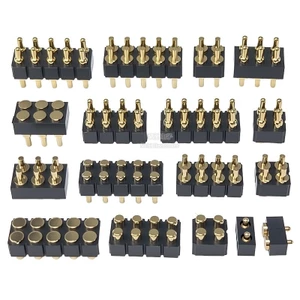 Pogopin Spring Thimble Cao Dòng Điện Đôi Đầu Nối Nam Nữ Mạ Vàng Miếng Dán Thử Nghiệm Đầu Dò Ăng Ten Thimble