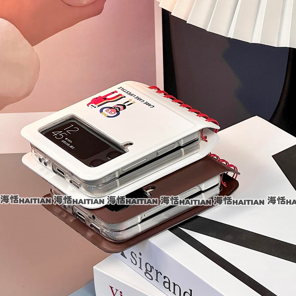Ốp điện thoại máy tính xách tay sáng tạo dễ thương Thích hợp cho Samsung Galaxy Zflip7 Vỏ bảo vệ hoạt hình cho ZFlip 7 FE 6 5 4 3 5G N3Flip MixFlip 2 Vỏ gập