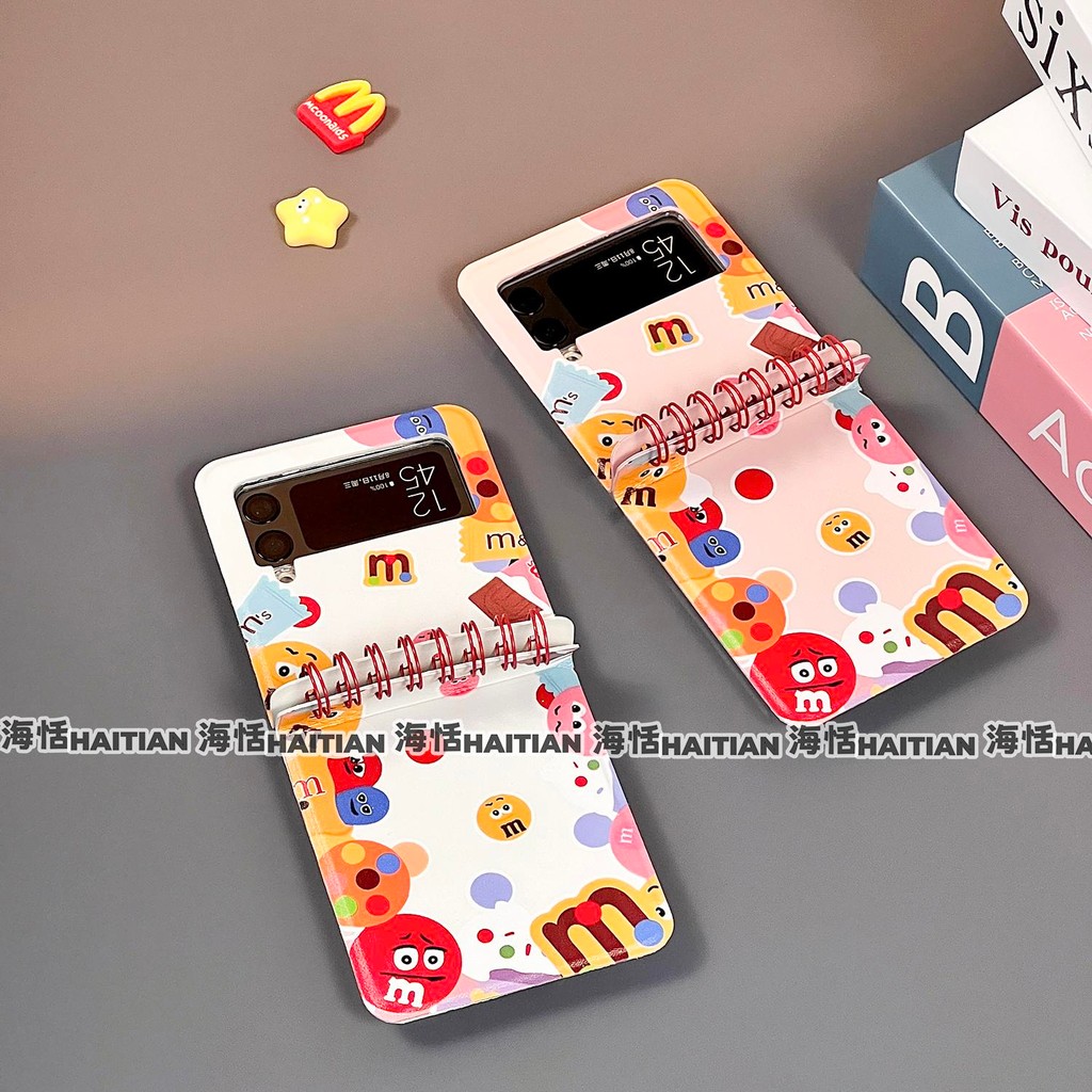 Ốp Điện Thoại Notebook Sáng Tạo Thích Hợp Cho Samsung Galaxy Zflip7 Hoạt Hình Dễ Thương Vỏ Bảo Vệ Z Flip 7 6 5 4 3 5G FE N3Flip MixFlip 2 Vỏ Gấp