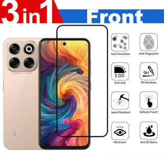 Kính cường lực phủ sóng toàn diện ZTE Axon 70 4G cho ZTE Axon 60 Lite Ultra 4G 5G HD Bảo vệ màn hình 3 trong 1 có bảo vệ Camera + Phim mặt sau