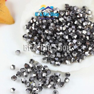 100 Viên Pha Lê Nón 3mm-4mm Màu Xi Mạ Đính Kết Trang Phục, Làm Trang Sức Handmade