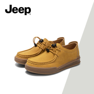 JEEP Nữ Mùa Hè Mới Bộ Sưu Tập Giày Da Phong Cách Anh, Đế Mềm Thoải Mái Retro Giày Lười Thường Ngày