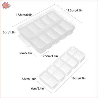 N & X 5 / 10 Lưới Khuôn Cơm Sushi Hộp Bảo Quản Áp Lực Chống Dính Dụng Cụ Ăn Trưa DIY Nhà Bếp Khuôn Onigiri Trong Suốt.
