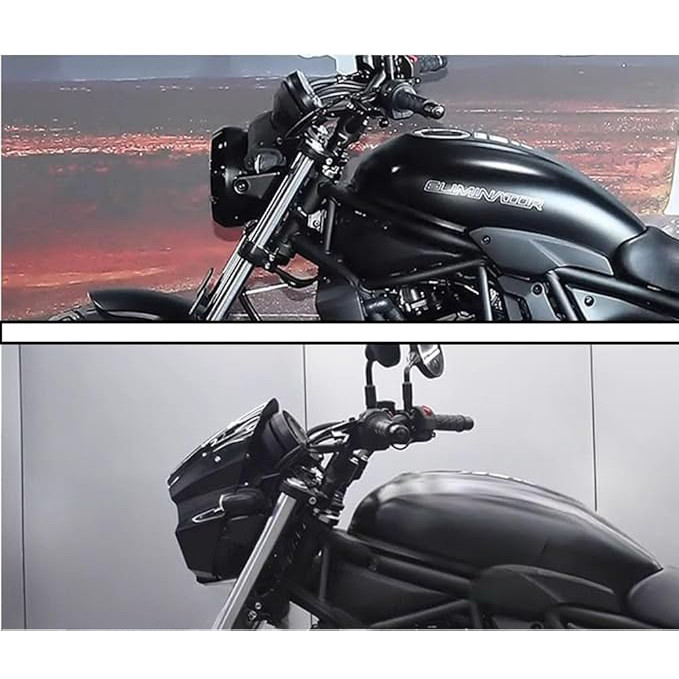 Thích hợp cho Kawasaki eliminator450 400 500 SE Sửa Đổi Đèn Pha Bảo Vệ Bóng Phụ Kiện