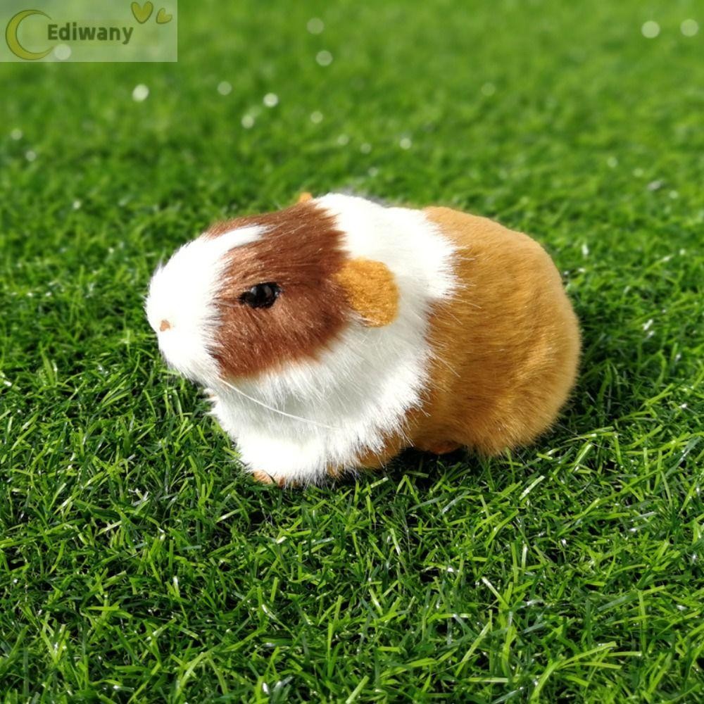 Ediwany Mô Phỏng Chuột Lang, Hamster Nhồi Bông Sang Trọng, Trang Trí Nhà Búp Bê, Dễ Thương Như Thật, Quà Tặng Trẻ Em