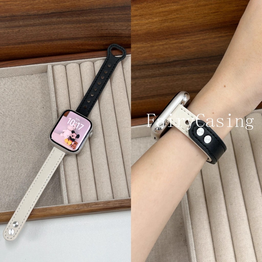 Dây da PU phổ biến cho Apple Watch Series 10 9 8 7 6 5 46mm 42mm 44 45mm 40 38 41mm Ultra 49mm cho IWatch S11 Band