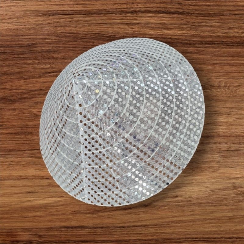 Bọc nón vải kim sa dùng bọc nón lá truyền thống khung nón sắt hình chóp dùng để biểu diễn văn nghệ