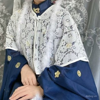 Phụ Nữ Mới Thanh Lịch Vintage Ren Nhẹ Chống Nắng Áo Choàng
