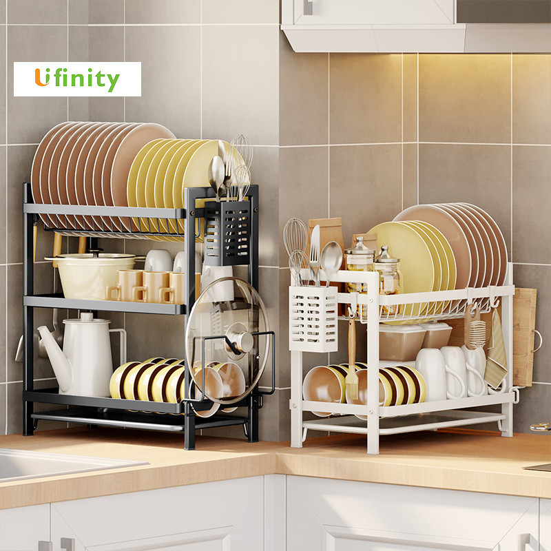 Lifinity Kệ Bếp 2 Tầng Đa Năng - Thiết Kế Khay Hứng Nước Thông Minh, Chống Rỉ & Thoát Nước Tức Thì