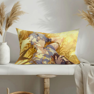 "Honkai: Star Rail" Vỏ gối hình chữ nhật bằng polyester in một mặt Phainon, vỏ đệm ô tô, trang trí ghế sofa gia đình (không lõi)