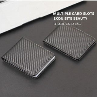 Túi đựng tiền RISEDOT, Hộp đựng thẻ nhiều túi bằng sợi Carbon, Da PU chất lượng cao Siêu mỏng 2 / 4 / 6 / 8 / 10 Khe cắm thẻ Người giữ giấy phép lái xe Nam Nữ