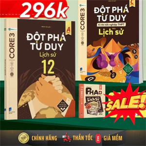 Sách - Combo 3c Lịch sử Đột phá tư duy lớp 12, kì thi TN THPT + P.H.A.O Ôn thi - WB [Nhà sách sáng tạo-421]