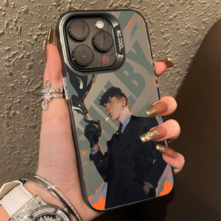 Ốp điện thoại di động mới Peaky Blinders thời trang cho iPhone 11 / 16 thương hiệu iPhone 12 / 13 / 14 15 pro max IMD Vỏ bảo vệ chống rơi và chống sốc bằng bạc đầy màu sắc
