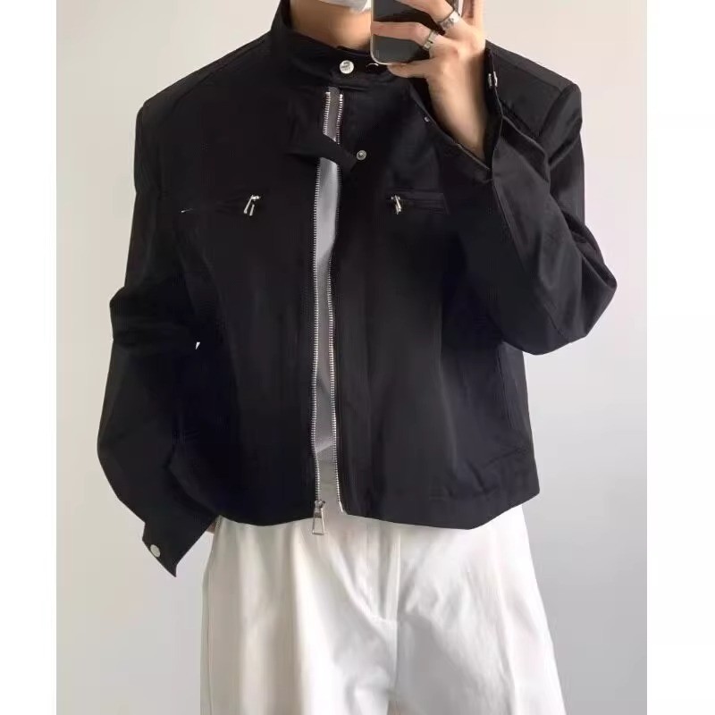 Áo Khoác Nam Thu Đông Phong Cách Retro Màu Đơn Sắc, Có Đệm Vai Và Tay Dài | BigBuy360 - bigbuy360.vn