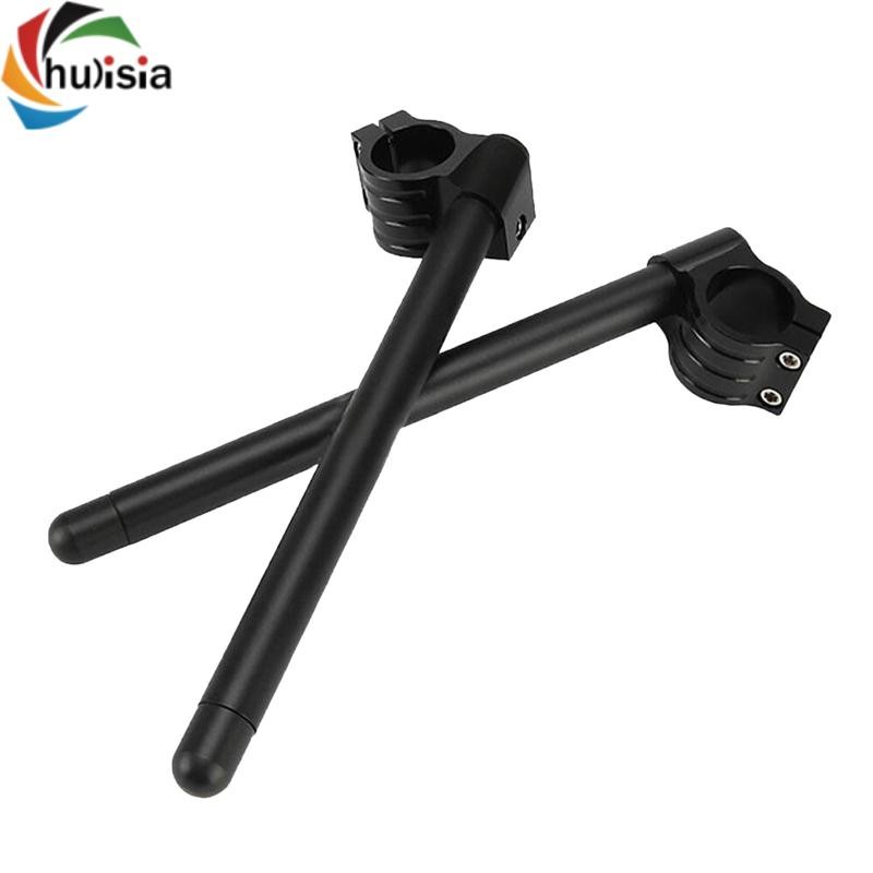 chulisia Thay thế xe máy ATV Clip-on Racing Grip Tay cầm bằng nhôm 31mm Đen