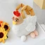 Túi nhồi bông gà OLVIDO, Túi xách búp bê dung tích lớn được cá nhân hóa, Chất liệu lông thú sáng tạo Mặt dây chuyền gà Kawaii ngộ nghĩnh dành cho nữ