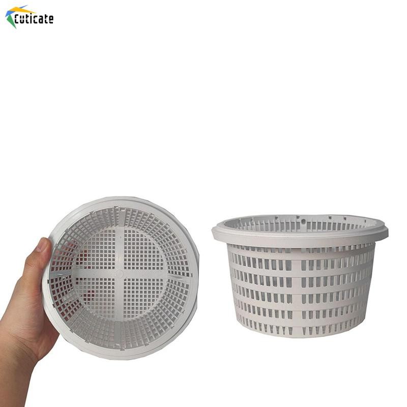 Giỏ skimmer bể bơi tái sử dụng màu trắng - hiệu quả trong việc lọc lá