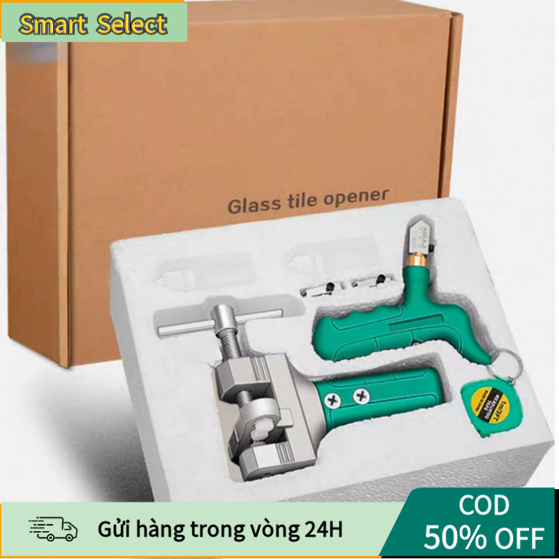 【COD】Bộ Dao Cắt Kính Đa Năng Kèm Tay Tách – Cắt Gương, Gạch Men Chính Xác, Cao Cấp
