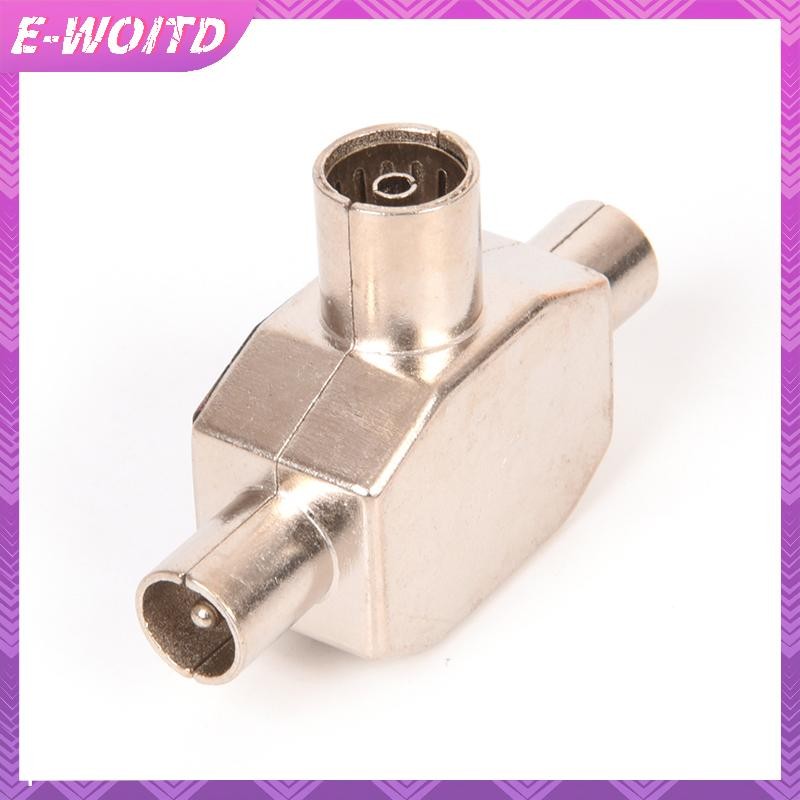 E-WOITD PAL TV IEC DVB-T 1F / 2M Bộ chia tín hiệu Ăng-ten đồng trục trên không 2 chiều Kim loại trong nhà E-WOITD