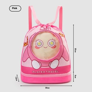 Ba Lô Chống Thấm Nước Cho Trẻ Em 15L Đi Biển Bơi Thể Thao Nhẹ PVC Khô Túi Ướt Ngăn Giày