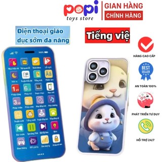 Điện Thoại Đồ Chơi Trẻ Em Với Nhạc Thiếu Nhi Việt Nam, Đèn LED Sáng Động, Nhạc Ru Ngủ Giúp Bé Ngủ Ngon, An Toàn
