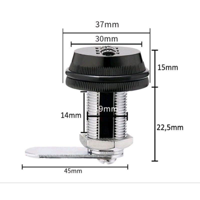 【COD】Khóa Chống Trộm Hợp Kim 3 Số, Dễ Dàng Cài Đặt Mật Khẩu, An Toàn Cho Tủ, Hộc Bàn, Cửa Tủ Đồ